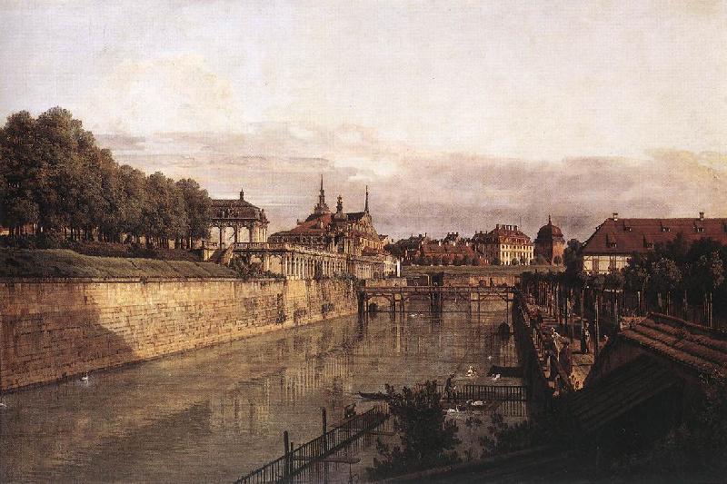 BELLOTTO, Bernardo Zwinger Waterway oil painting image